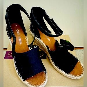 TOMS Marisol Espadrille Wedge Sandal (New)